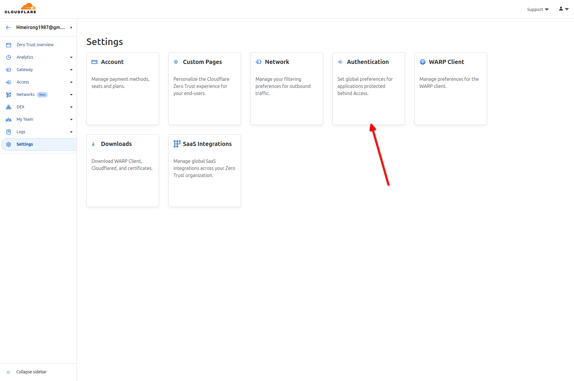 cloudflare tunnel auth